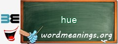 WordMeaning blackboard for hue